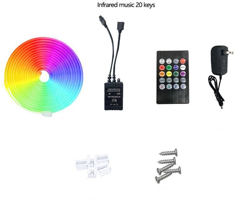 Lumières et éclairage 10 m Graffiti Wifi Bluetooth Ceinture lumineuse colorée en silicone Forme DIY Lumière d'ambiance_voghion.com