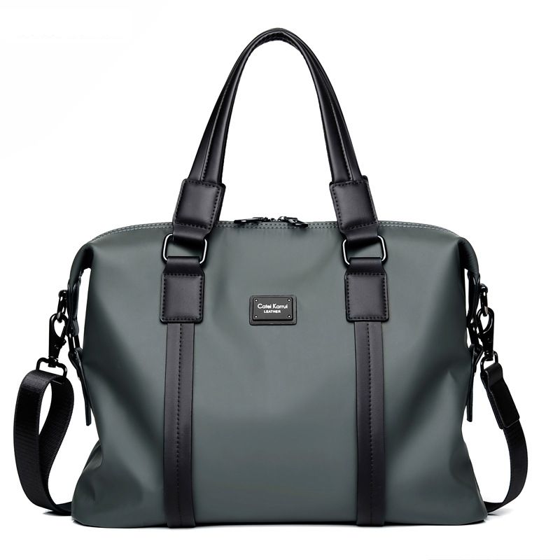 Borsa da uomo, borsa a mano, grande capacità, in tessuto Oxford, tendenza_voghion.com