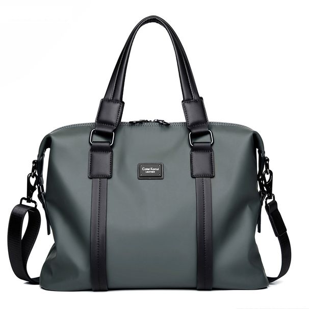 Borsa da uomo, borsa a mano, grande capacità, in tessuto Oxford, tendenza_voghion.com