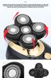 5-in-1 Electric Shaver – Floating Blades, IPX7 Waterproof, Dual Charging (USB/Power Adapter), 60+ Min Runtime, Gold Finish_voghion.com