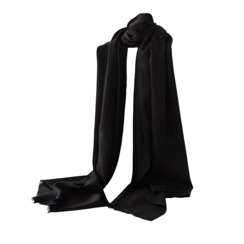 100% sheep versatile elegant in autumn winter, solid color scarf, soft and luxurious wool scarf for women_voghion.com
