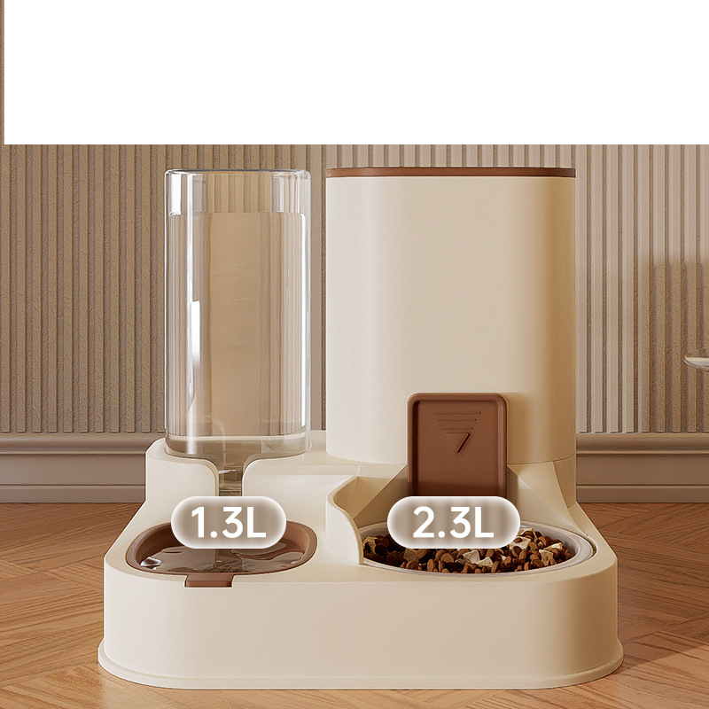 Gamelle pour chat, gamelle pour chien, mangeoire automatique, gamelle pour chat, gamelle double pour chat, gamelle à boire, protection intégrée de la colonne cervicale, fournitures pour animaux de compagnie_voghion.com