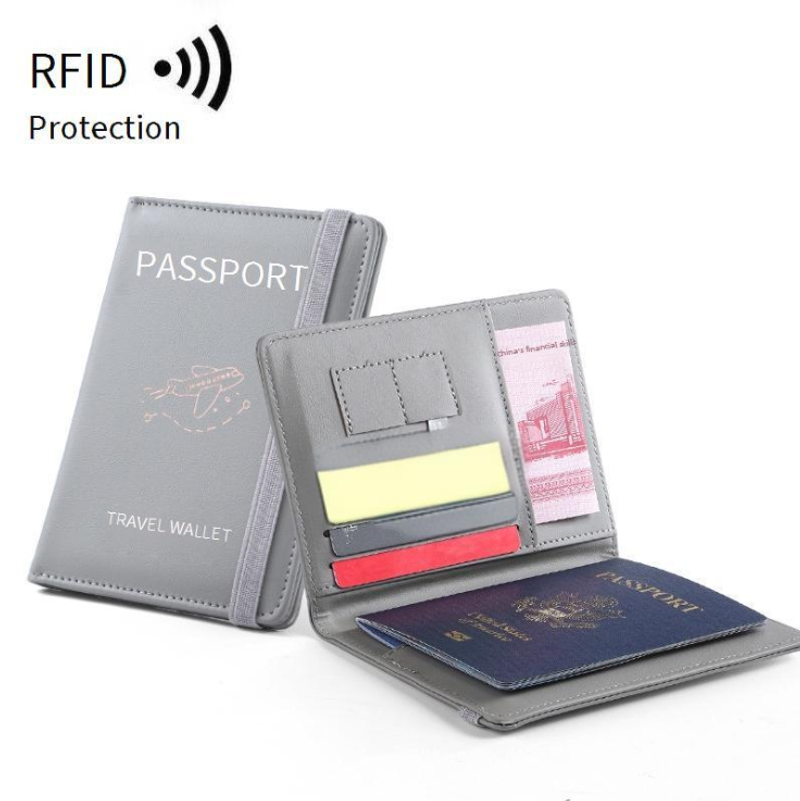 Coin Purses & Holders Spot Pu Leather Passport Bag Rfid Multi Card Slot Multi Function Passport Document Holder Passport Holder_voghion.com