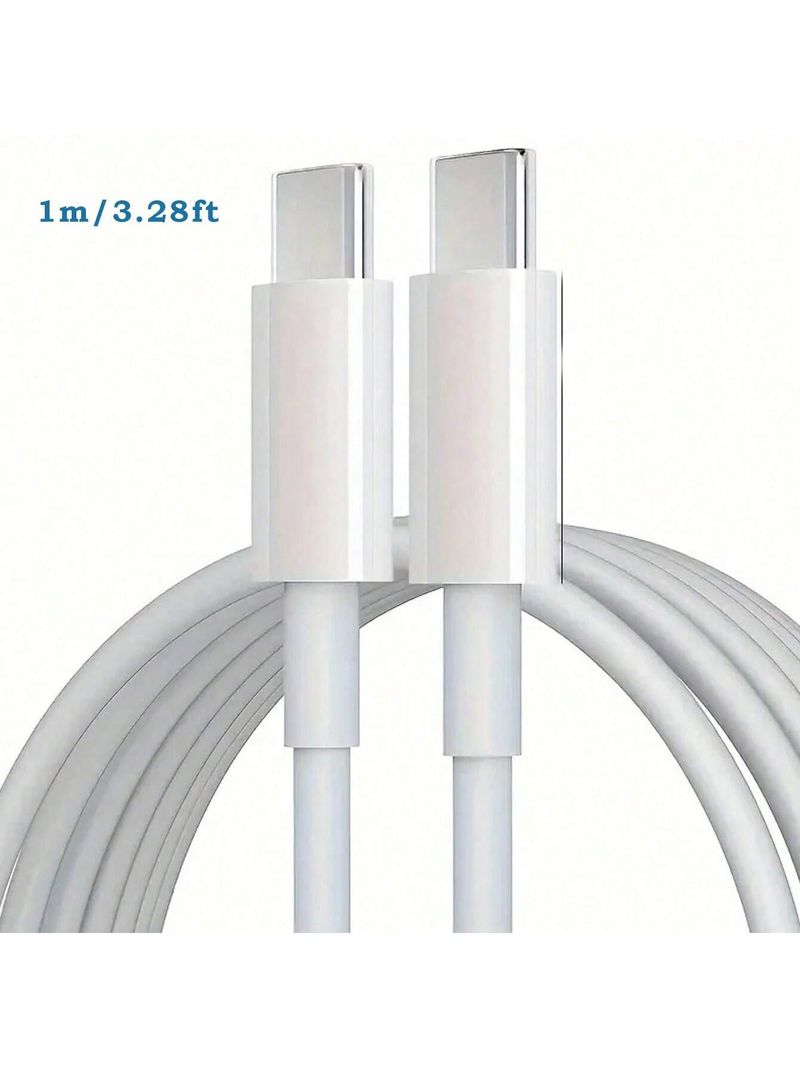 1PCS/3PCS 3.28ft USB C To USB C Cable, 20W USB C Charger Cable, USBC Type C Fast Charging Cable Compatible With Iphone 15/Pro/Pro Max/Plus,_voghion.com