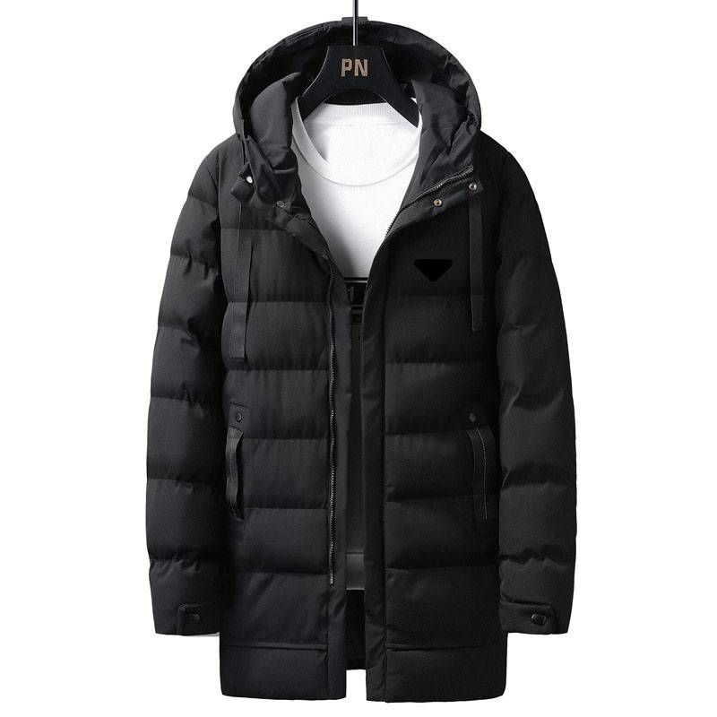 Übergroßer Herrenparka mit Kapuze und Silikondreieckdetails – Verdickter, langer Wintermantel, Streetwear-inspirierte Oberbekleidung_voghion.com