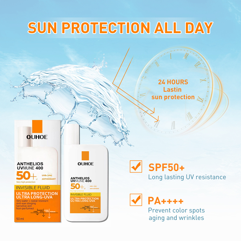 Original 50ml Face Ultra SPF50+ Body Anti-Imperfection Anti-Shine Invisible Fluid Sunscreen_voghion.com