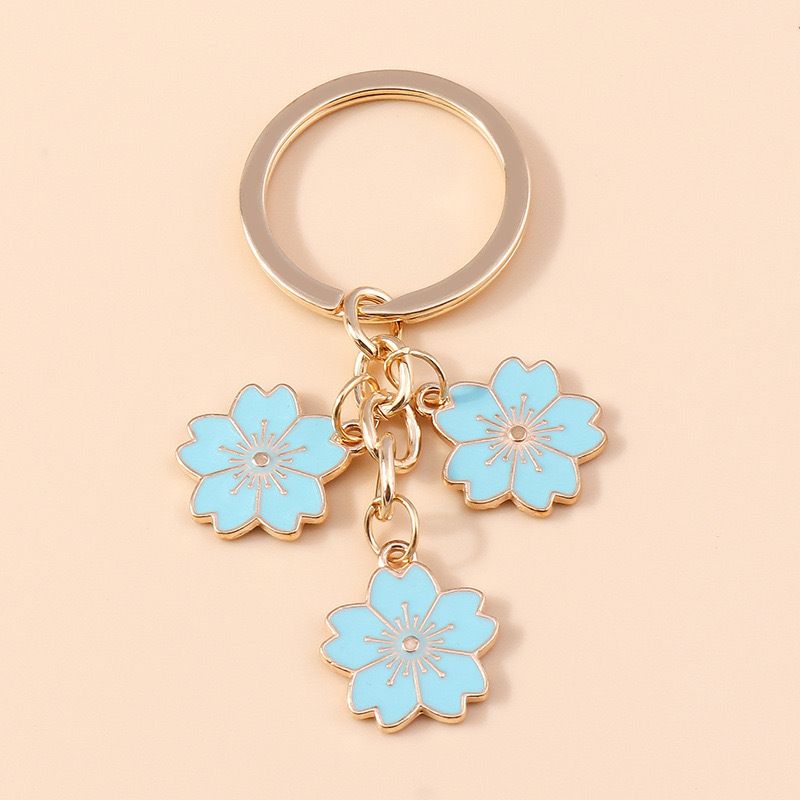 Porte-clés en forme de fleur de cerisier, accessoire de sac à main, pendentif pour téléphone portable_voghion.com