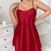 Silk Loose Comfortable See-through Sexy Plus Size Erotic Nightdress Backless Camisole Dress_voghion.com