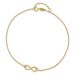 14K Polished Infinity With 1in Ext. Anklet_voghion.com