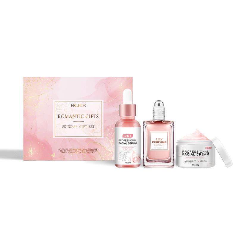 EELHOE Pink Romantic Pleasure Skin Care Gift Box, Moisturizing And Moisturizing Skin Romantic Fragrance Body Care_voghion.com