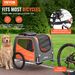 VEVOR Dog Bike Trailer, Supports up to 66 lbs, Pet Cart Bicycle Carrier, Easy Folding Frame with Quick Release Wheels, Universal Bicycle Coupler, Refl_voghion.com