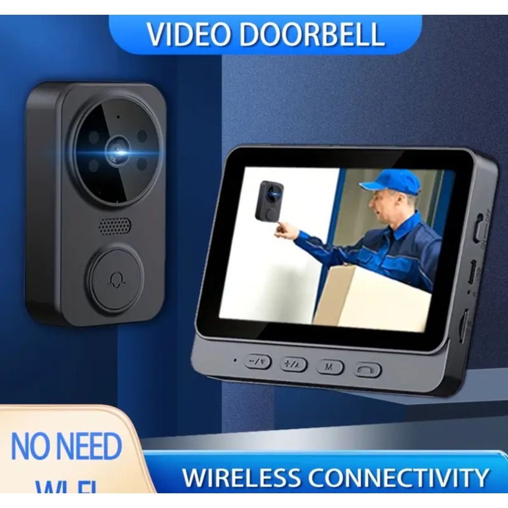 M12 z ekranem 4,3" 2.4G samoorganizujący się LAN domowy wideodomofon wysokiej rozdzielczości noktowizor głosowy domofon_voghion.com