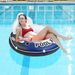 Asiento de agua inflable con forma de anillo de natación, respaldo reclinable, hamaca con forma de piña gruesa, flotador para montar en fila_voghion.com