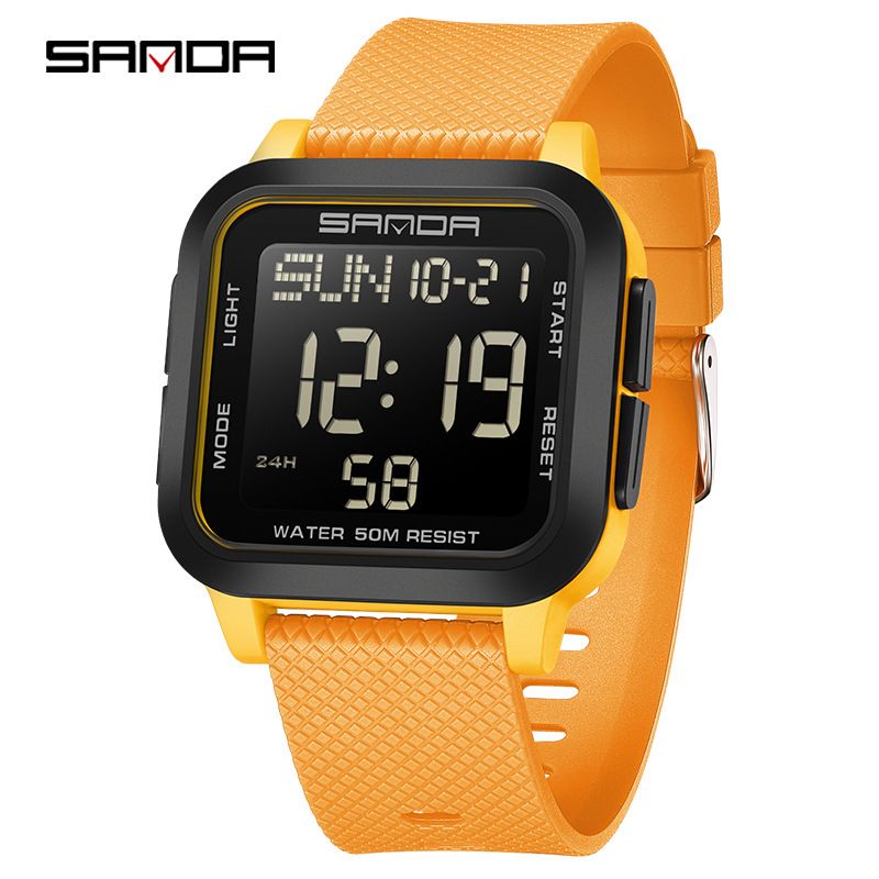 Digitale Sportuhr für Herren und Damen mit Multifunktion, wasserdicht, LED-Anzeige, Stoppuhr, Alarm, Countdown, Dualzeit, für Studenten und Outdoor_voghion.com