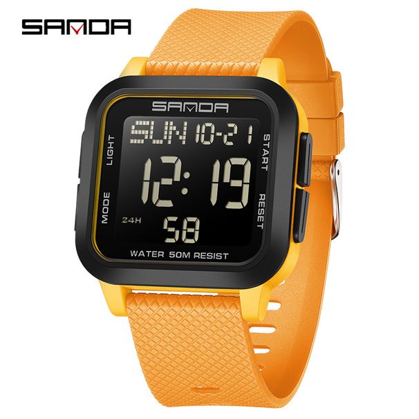 Digitale Sportuhr für Herren und Damen mit Multifunktion, wasserdicht, LED-Anzeige, Stoppuhr, Alarm, Countdown, Dualzeit, für Studenten und Outdoor_voghion.com