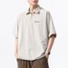 Summer Polo Shirt T-shirt Men's Zipper Half Cardigan Short Sleeved 2025 New Casual Retro Top_voghion.com
