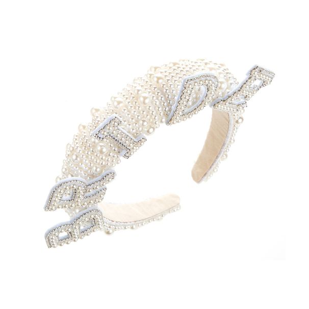 Nuovi accessori per capelli da sposa con cerchietto di perle per feste singole_voghion.com