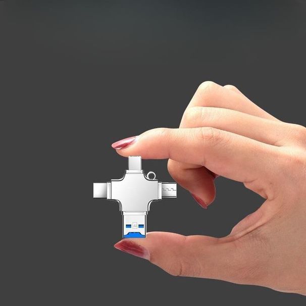 Compatibile con adattatore, Android, telefono cellulare Huawei Type-C, lettore di schede multifunzione 4 in 1, scheda TF, USB3.0_voghion.com