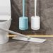 Scandinavian Design Punch-Free Wall-Mounted Toilet Brush - 360° No Dead Angle Cleaning & Long Handle
_voghion.com