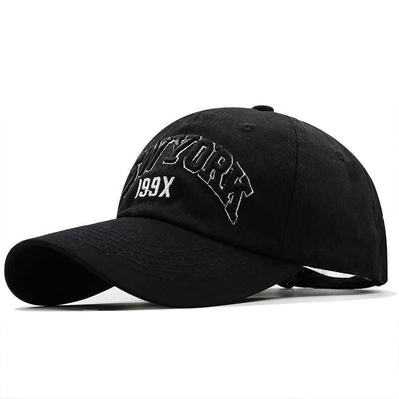 【Promoção da loja】 Bonés de algodão mais vendidos, chapéu masculino com letras bordadas de beisebol e língua de pato, estilo NOVA YORK_voghion.com