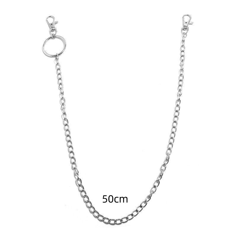 Men And Women's Jewelry Hip Hop Punk Five Pointed Star Pendant Tassel Waist Chain Street Popular Metal Chain Personality Trouser Chain_voghion.com