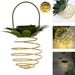 Solar Eisen Kunst Ananas Outdoor Hof Dekoration Landschaft Lampe LED Kupfer Draht String Licht_voghion.com