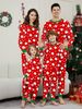 Christmas Parent Child Suits, Nice Clothes For Boys And Girls, Men's Long Sleeved Trousers, Cross Border Snowman Print Home Clothes_voghion.com