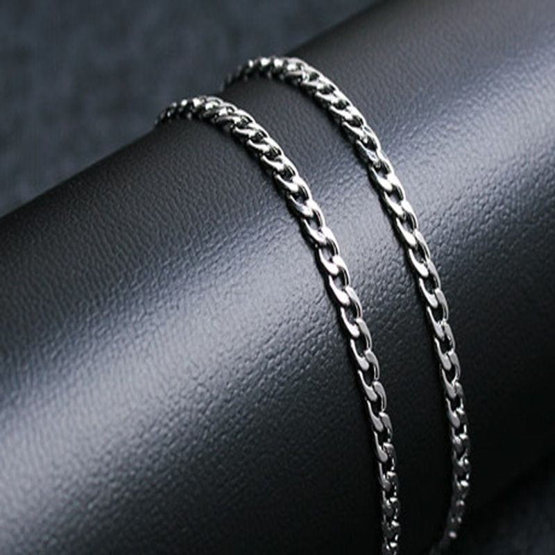 Stainless Titanium Steel NK Thick Single Necklace Twist Men's Accessory Chain_voghion.com