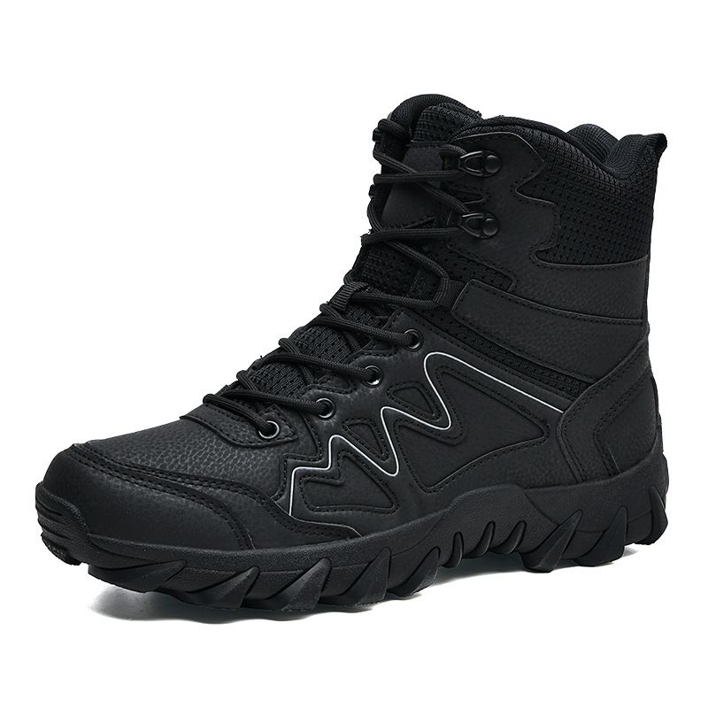 Große Größe Outdoor Wandern Schuhe Für Männer Mit Pile Verdickt High-top Wasserdicht Arbeit_voghion.com