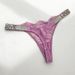 Sexy Lace Thong Underwear For Women - Rhinestone Embellished Low-Rise T-Back Panties With Cotton Gusset, Breathable & Comfortable, Multiple Colors_voghion.com