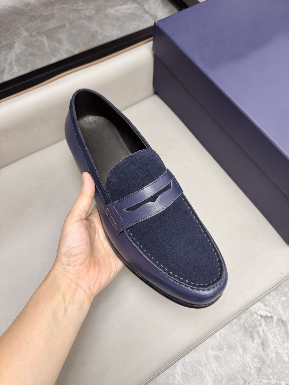 Trendy Casual Shoes Super Comfortable Two-Way Loafers Men Slip-On Low Heel British Style_voghion.com