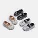 Girls' Leather With Pearl Bow Princess Girls Shiny First Birthday Dress Matching For 1-Year-Olds 3 Baby Walking Shoes 4_voghion.com