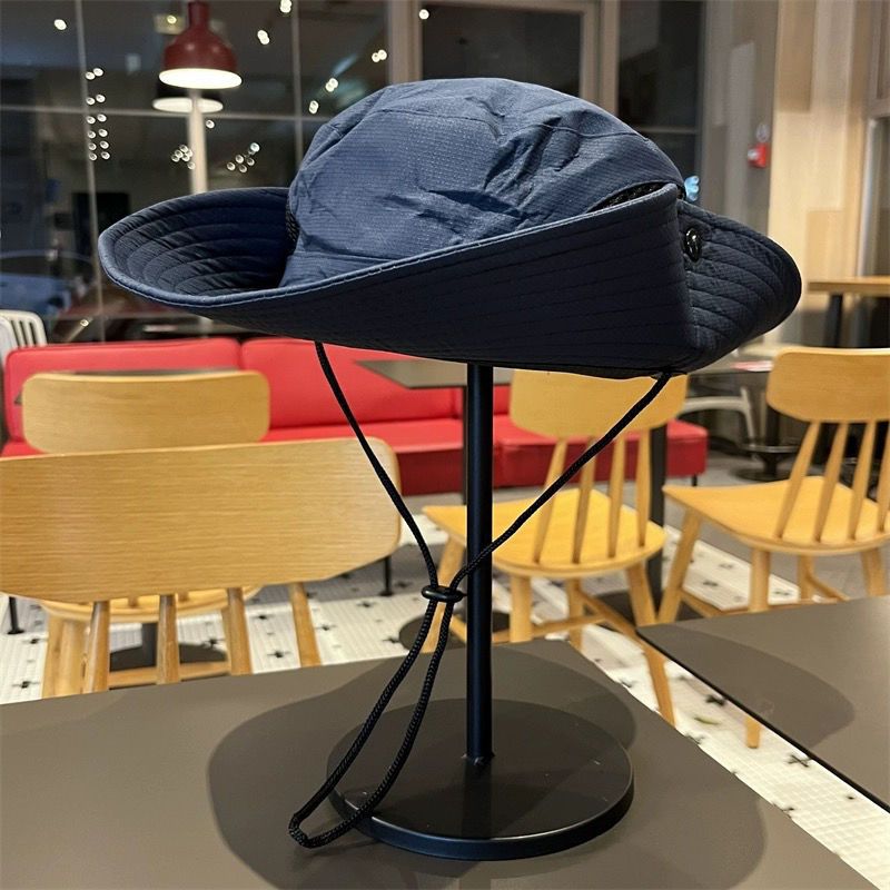 Sombrero de pescador de ala ancha para actividades al aire libre, senderismo, acampada, escalada, pesca, protección solar transpirable para el verano_voghion.com