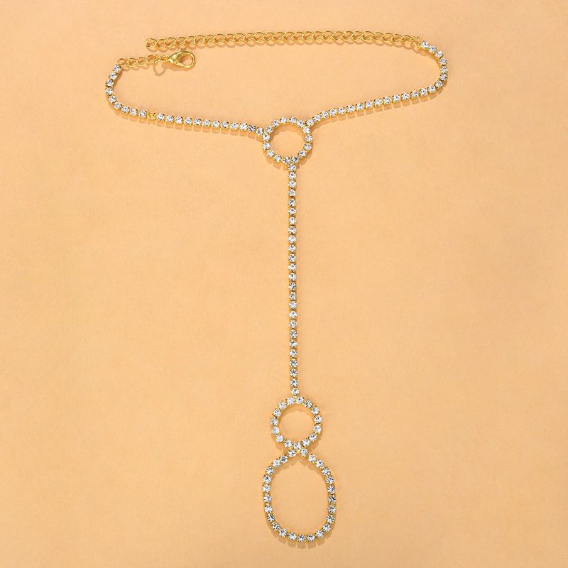 Ny bohemisk strass Anklet tåring sommar enkel all-match Beach fottillbehör Anklet_voghion.com