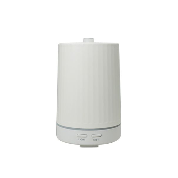 Umidificatore a ultrasuoni effetto legno con diffusore di aromaterapia, luce notturna e grande emissione di nebbia per casa, ufficio, scrivania - Bianco_voghion.com