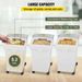 Material PP Bin On 3 Set Pcs Wheels Ingredient 5.2 Capacity Bins Gallons B Ingredient Ingredient White Flour Shelf Storage Bin_voghion.com