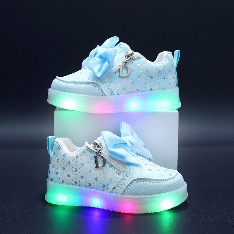 Zachte zolen sneakers voor meisjes - Comfortabele schoenen met strikdetail | Casual schoenen voor in de speeltuin_voghion.com
