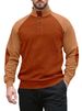 Camicia Henley in velluto a coste da uomo – Pullover slim fit con collo alto e finiture a contrasto per uno stile casual elegante_voghion.com