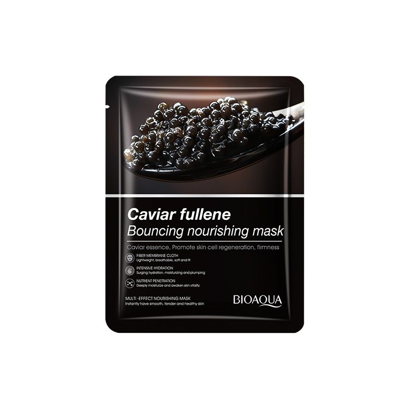 BIOAOUA Caviar Fullerene Elastic Nourishing Moisturizing Facial Mask_voghion.com