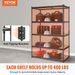 Storage Shelving Unit, 5-Tier Adjustable, 2000 Lbs Capacity, Heavy Duty Garage Shelves Metal Organizer Utility Rack, Black, 48' L X 24' W X 72' H F_voghion.com