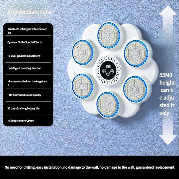 Intelligent Music Boxing Machine For Home Use, Adult Wall Children Punching, Reaction Target, Venting Training_voghion.com