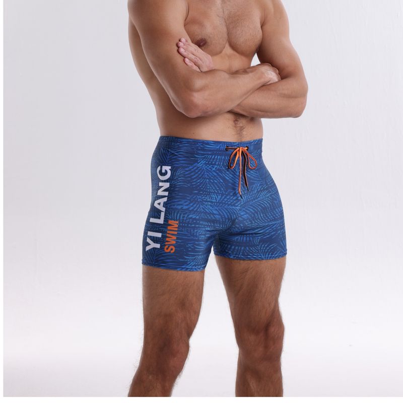 Men's Clothing Swimming Trunks Equipment Quick Drying Anti Embarrassment Boxer Shorts_voghion.com