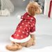 Weihnachts-Winter-Fleecejacke aus Baumwolle mit Kapuze für zwei Beine, dick gefüttert, klassisch, vom Hersteller für Hundebekleidung_voghion.com