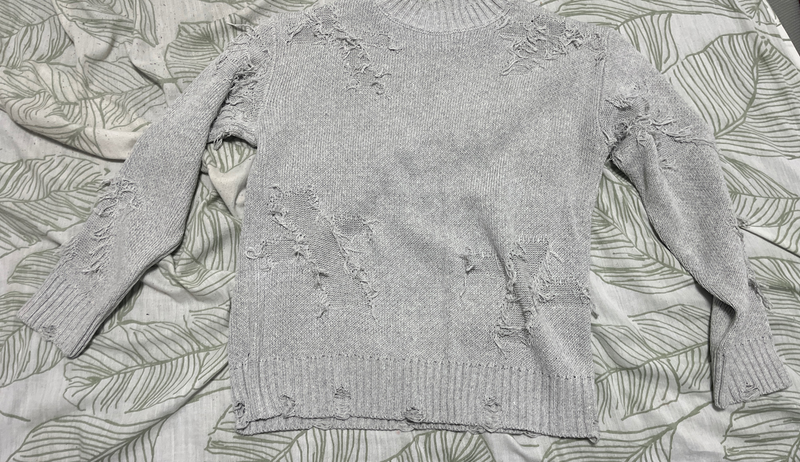 Abbigliamento maschile Maglione strappato autunnale e invernale da uomo, maglione girocollo da uomo, maglione da strada in stile retrò per giovani_voghion.com