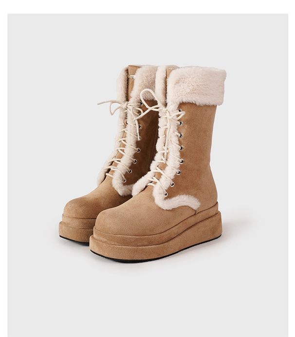 Nuovi modelli invernali firmati: stivali da neve versatili, soffici, con tacco alto e tutto in uno per donna, con aggiunta di pile e isolamento spesso_voghion.com