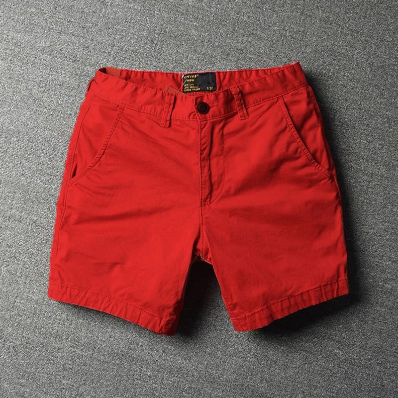 Teenage Clothing Casual shorts men's trendy cotton slim fit three-quarter pants trendy brand elastic three-quarter pants shorts _voghion.com