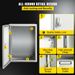 12 Juncti Outdoor Impermeabile Elettrico 8'' Interno 16 Acciaio Acciaio X NEMA 4X e Antipolvere Contenitore Elettrico NEMA IP66 X Box_voghion.com
