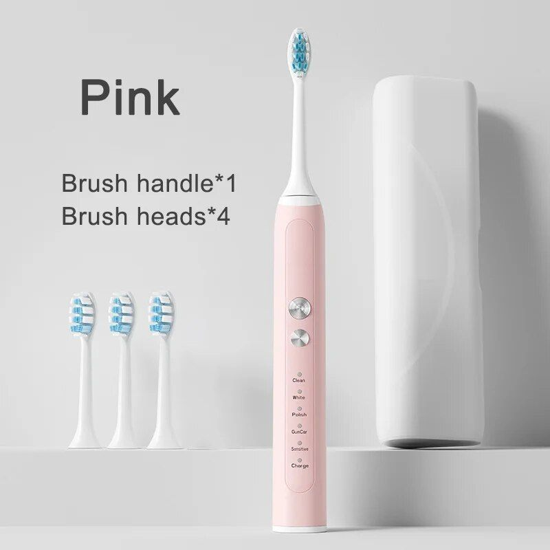 Diş Fırçaları Ultrasonik 5. Vites Endüksiyon Şarjlı Diş Fırçaları Zamanlama IPX7 Su Geçirmez Diş Fırçası_voghion.com