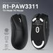 MAMBASNAKE X ATTACK SHARK R1 59g SUPERLIGHT Mouse, PixArt PAW3311 Sensör, BT/2.4G Kablosuz/Kablolu Oyun Mouse'u_voghion.com