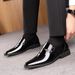TerraStride Summer Pointed Toe Slip-On For Men Business Formal Shiny Leather Casual Breathable Wedding Groom Shoes Best Man 454647_voghion.com